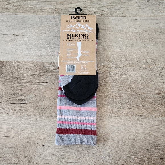 Born Merino Wool Blend Ski Socks - Picture 2 of 6